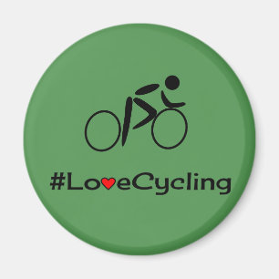 Liefde fietsondertitel groen magneet