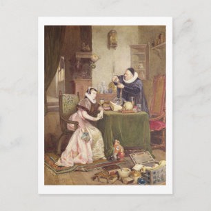 Liefde filter, 1885 (m/c verhoogd met wit) briefkaart