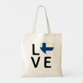 Liefde - Finland vlag Tote Bag (Achterkant)