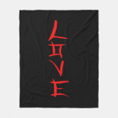 Liefde Fleece Deken (Voorkant)