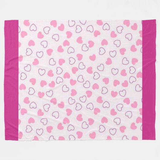 Liefde Fleece Deken (Voorkant (Horizontaal))