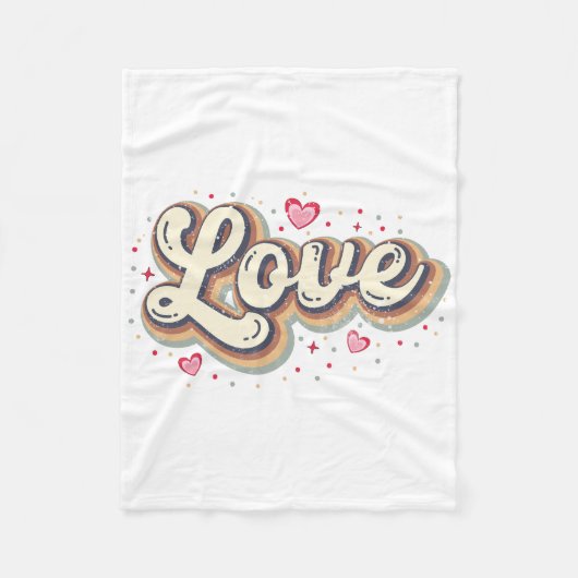 Liefde Fleece Deken (Voorkant)