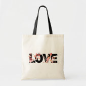 Liefde-Floral Tote Bag (Voorkant)