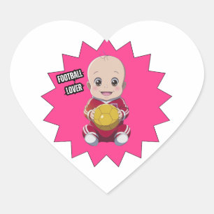 Liefde football hart sticker