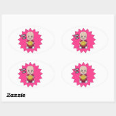 Liefde football ovale sticker (Vel)