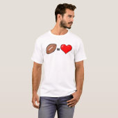 Liefde Football T-shirt (Voorkant volledig)