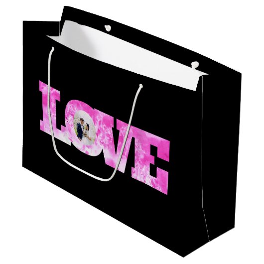 Liefde Foto Cadeautas (Voorkant Gekanteld)
