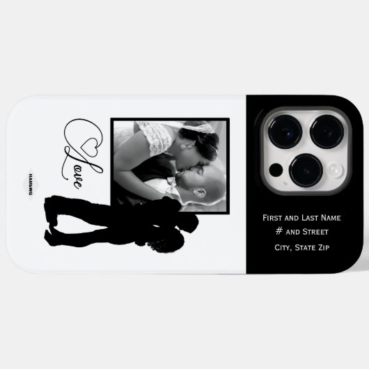 Liefde fotocel-telefoontas met grafische HAMbWG Case-Mate iPhone Case (Achterkant (horizontaal))