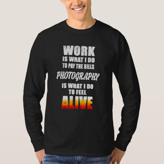 Liefde fotografie t-shirt (Voorkant)