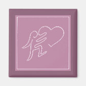 LIEFDE (FRAMBOOS) MAGNEET (Voorkant)