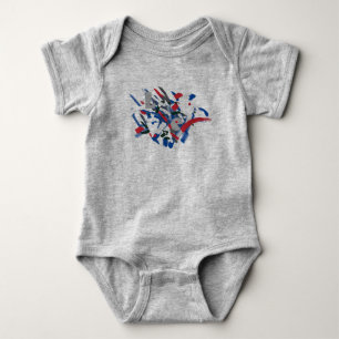 Liefde Funky Verfkwast Baby Peuter Rompertje Romper