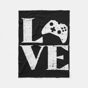 Liefde Gaming Controller Videogames Gamer Vriend Fleece Deken