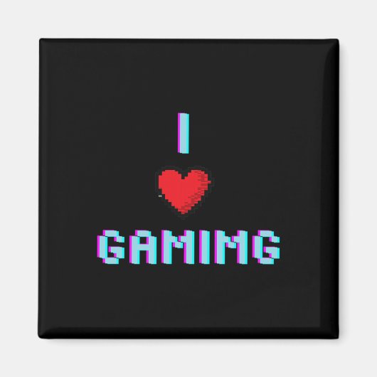 Liefde Gaming Video Game Hart Gamer Magneet (Voorkant)