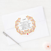 Liefde Gedicht sticker (Envelop)