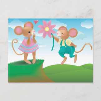 Liefde geeft je vleugels briefkaart