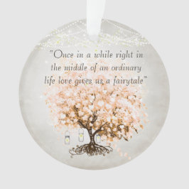 Liefde geeft ons een fairy Tale Heart Leaf Tree We Ornament