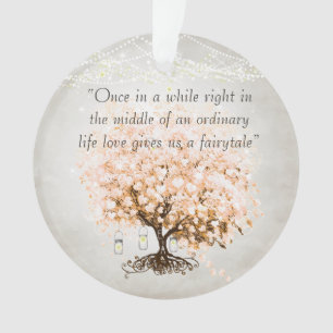 Liefde geeft ons een fairy Tale Heart Leaf Tree We Ornament