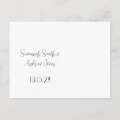 Liefde geeft ons een feiale weddenschap aankondigingskaart (Achterkant)