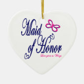 Liefde geeft ons vleugels keramisch ornament (Voorkant)