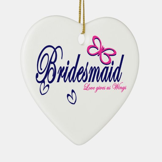 Liefde geeft ons vleugels keramisch ornament (Rechts)