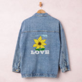Liefde Geel Zonnebloem Blauwe Hemel Denim Jacket (Hangar)