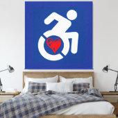 Liefde gehandicapt canvas afdruk (Insitu (Slaapkamer))