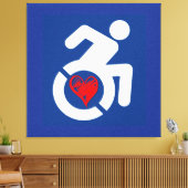 Liefde gehandicapt canvas afdruk (Insitu (Woonkamer))
