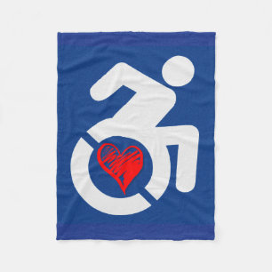 Liefde Gehandicapt Fleece Deken
