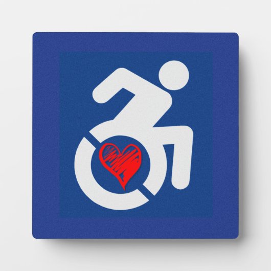 Liefde gehandicapt fotoplaat (Voorkant)