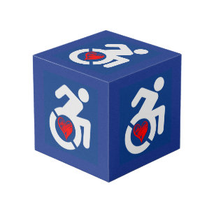 Liefde gehandicapt kubus