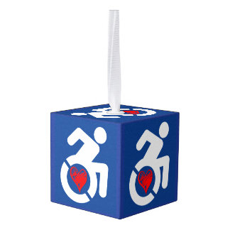 Liefde Gehandicapt Kubus Ornament