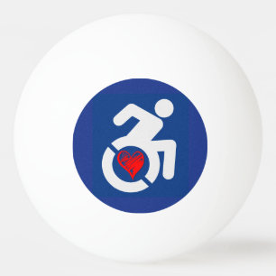 Liefde gehandicapt pingpongballen