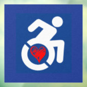Liefde gehandicapt raamsticker (Vel 3)
