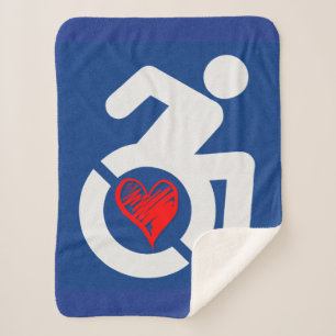 Liefde gehandicapt sherpa deken