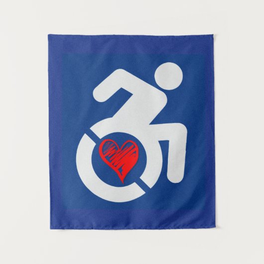 Liefde gehandicapt wandkleed (Voorkant)