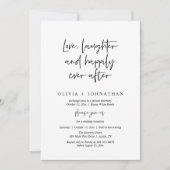 Liefde, gelach en nog lang en gelukkig na de recep kaart (Voorkant)