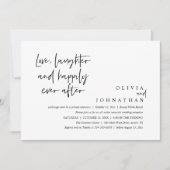 Liefde, gelach en nog lang en gelukkig na de recep kaart (Voorkant)