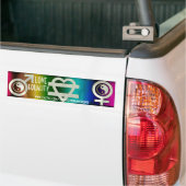 Liefde Gelijkheid Bumpersticker (Op Truck)