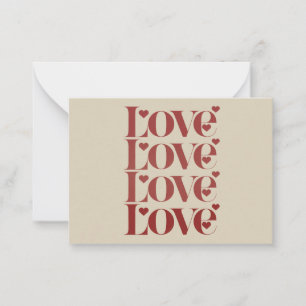 Liefde Gelukkige Valentijnsdag Valentijn Koppel Notitiekaartje