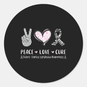 Liefde Geneest Ehlers-danlos Syndroom Bewustzijn M Ronde Sticker