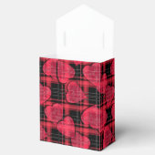 Liefde geruit, geruit bedankdoosjes (Geopend)