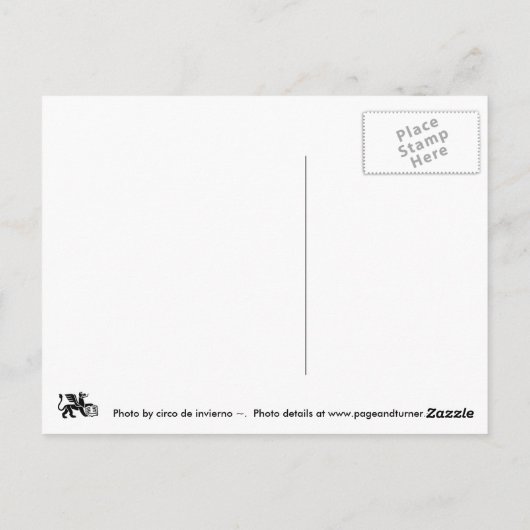 Liefde geschreven briefkaart (Achterkant)