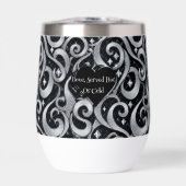 Liefde geserveerd warm of koud Zilveren Bling Luxe (Voorkant)