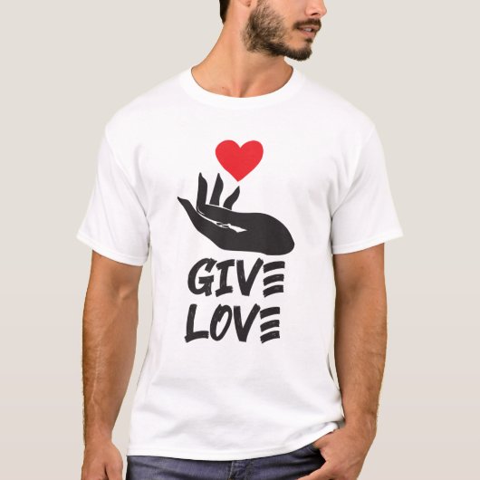 liefde geven t-shirt (Voorkant)