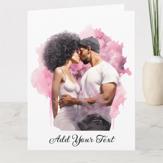 Liefde - Gevouwen Wenskaart Kaart (Voorkant)