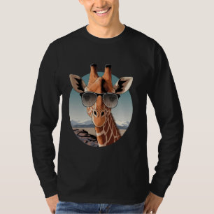 Liefde Giraffe Zonnebril Wilde Dieren Kind Meisje T-shirt