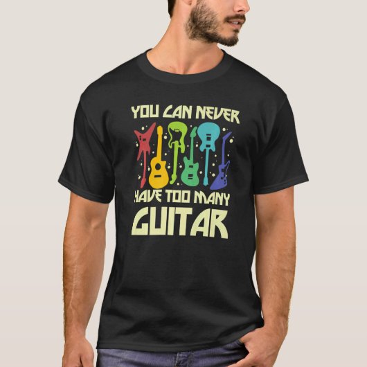 Liefde Gitaar Verschillende Gitaren Speler Fan Pas T-shirt (Voorkant)