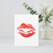 Liefde, Glades, Kisses, Lips Briefkaart (Staand voorkant)