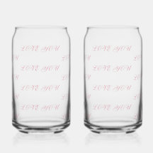 Liefde Glazen Kop | Romantisch Drinkglas