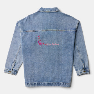 Liefde glimlacht denim jacket